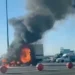 В Ростове сгорел автозак