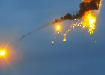 Массированная атака беспилотников