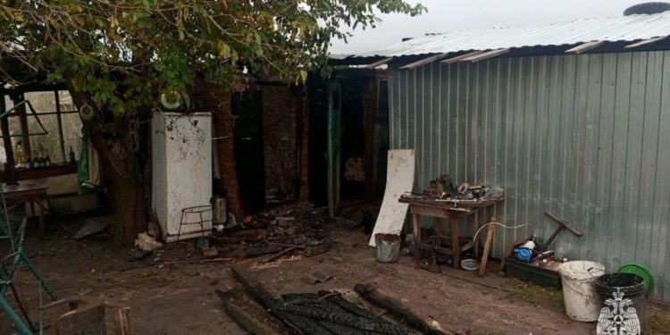 ПОЖАР В ХОРОШЕВСКОЙ