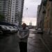 Я на улице Цимлянской в Ленинграде